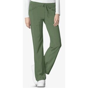 Cherokee Infinity Women's 4-Pocket STRETCH Drawstring Scrub Olive Pants
